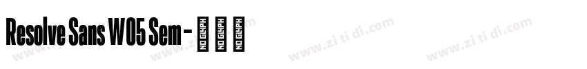 Resolve Sans W05 Sem字体转换 Resolve Sans W05 Sem字体转换